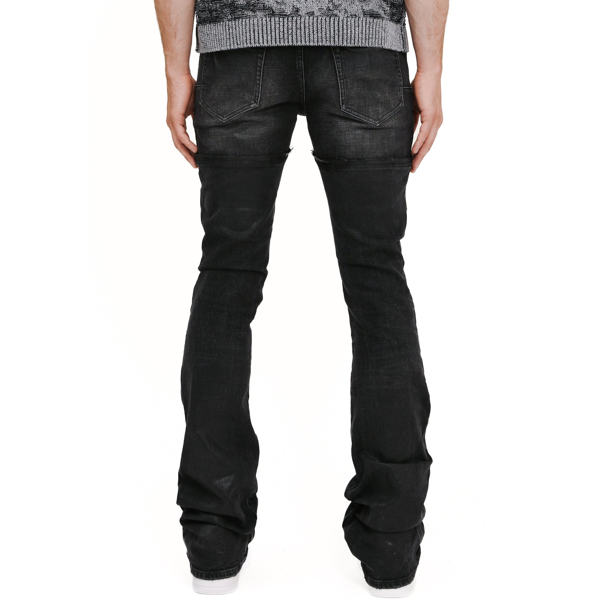 Purple Jean Double Waist Coated Black-AL Capone Premium