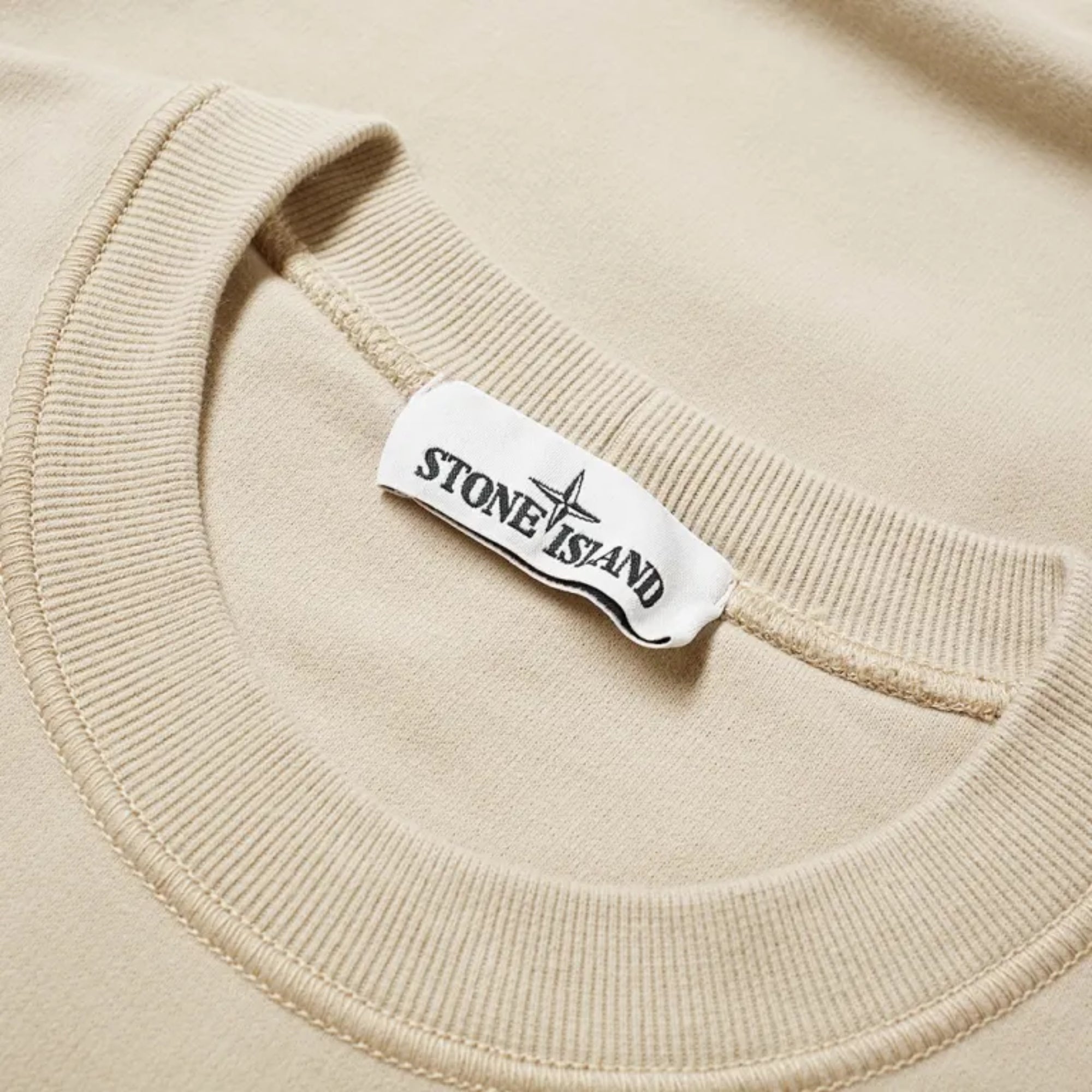 Stone Island Sweater Sleeve Logo Cream-AL Capone Premium