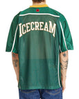 Icecream Cherry Applique Football Top Green