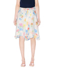 Kenzo Skirt Floral Multi-White