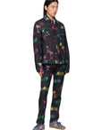 Ice-Cream Jeans Allover Running Dog Indigo