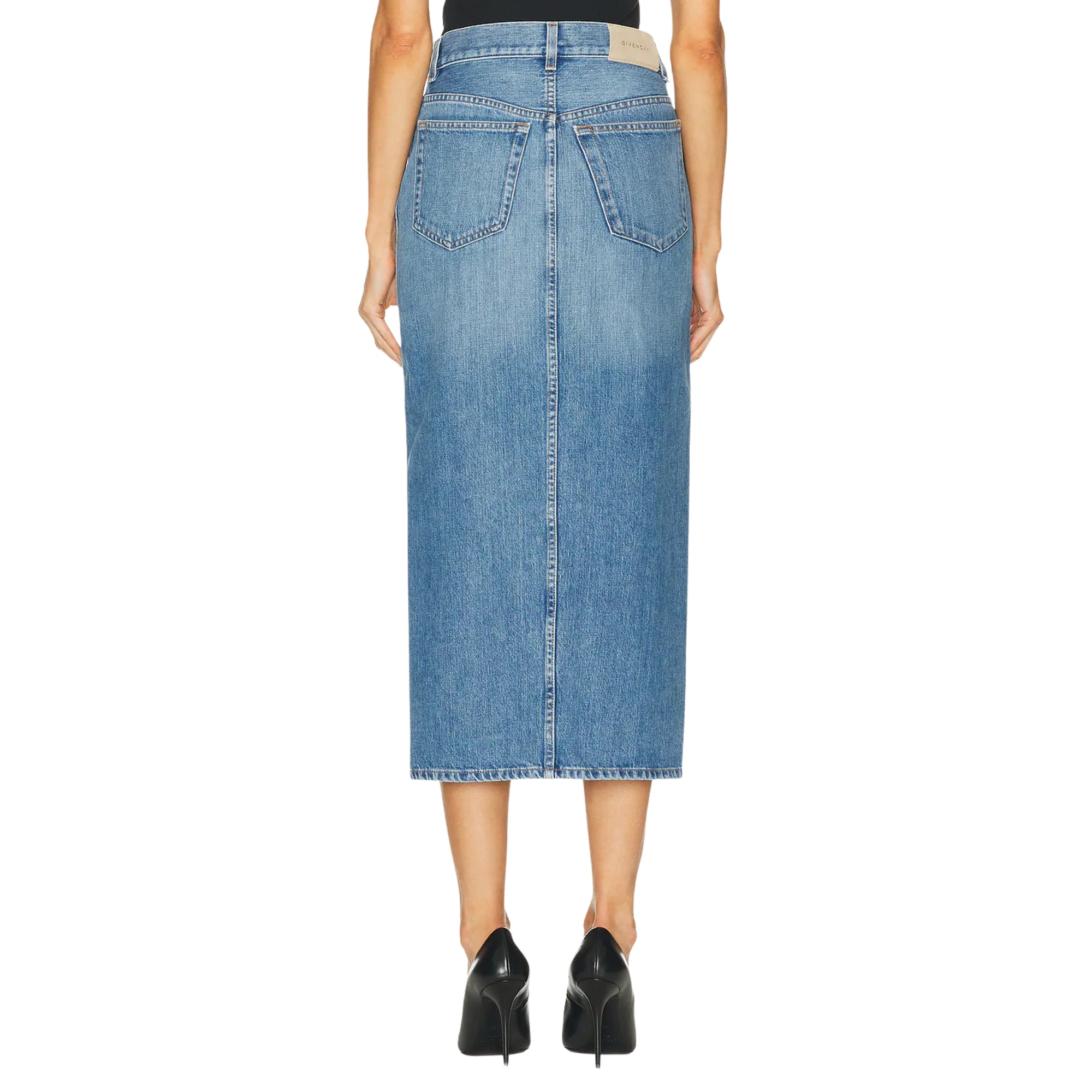Givenchy Skirt Denim Medium Blue-AL Capone Premium