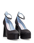 Chiara Ferragni Heel Plateu Satin Black