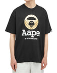 Aape T-Shirt Union Moonface Logo Black-AL Capone Premium