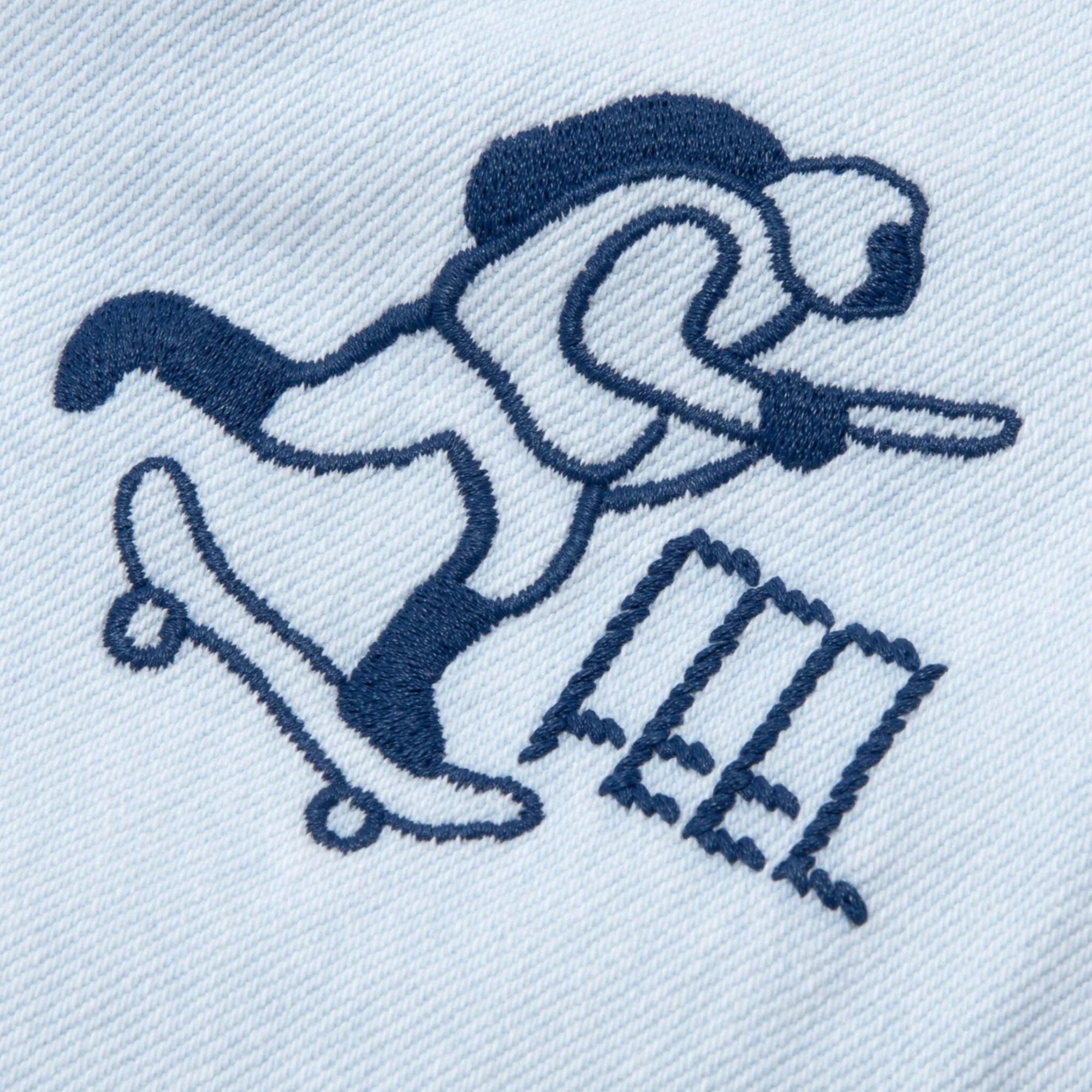 Aape Jeans Slogan Touch The Ground To Jump Blue-White-AL Capone Premium