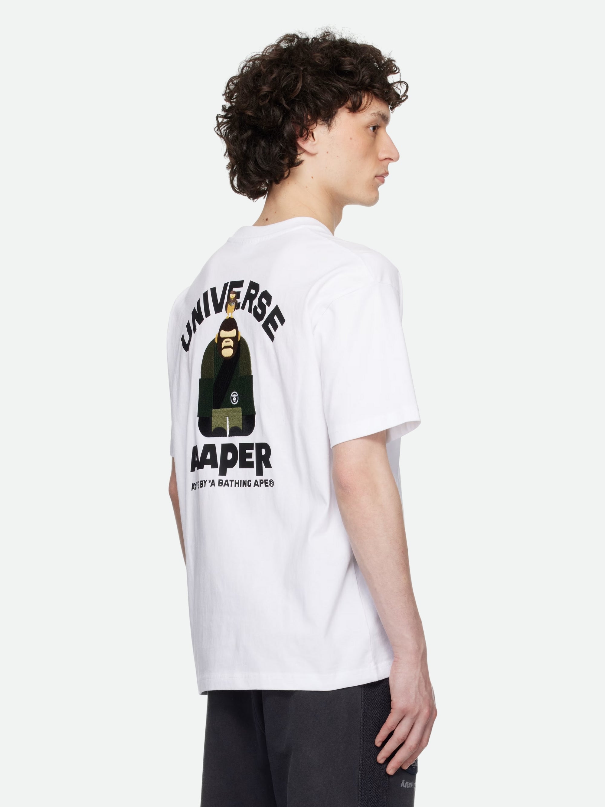 Aape T-Shirt Aaper Logo White-AL Capone Premium