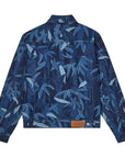 Kenzo Jacket Allover Leaves Print Blue-AL Capone Premium