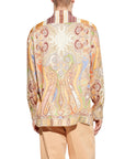 Etro Shirt Long Paisley Beige