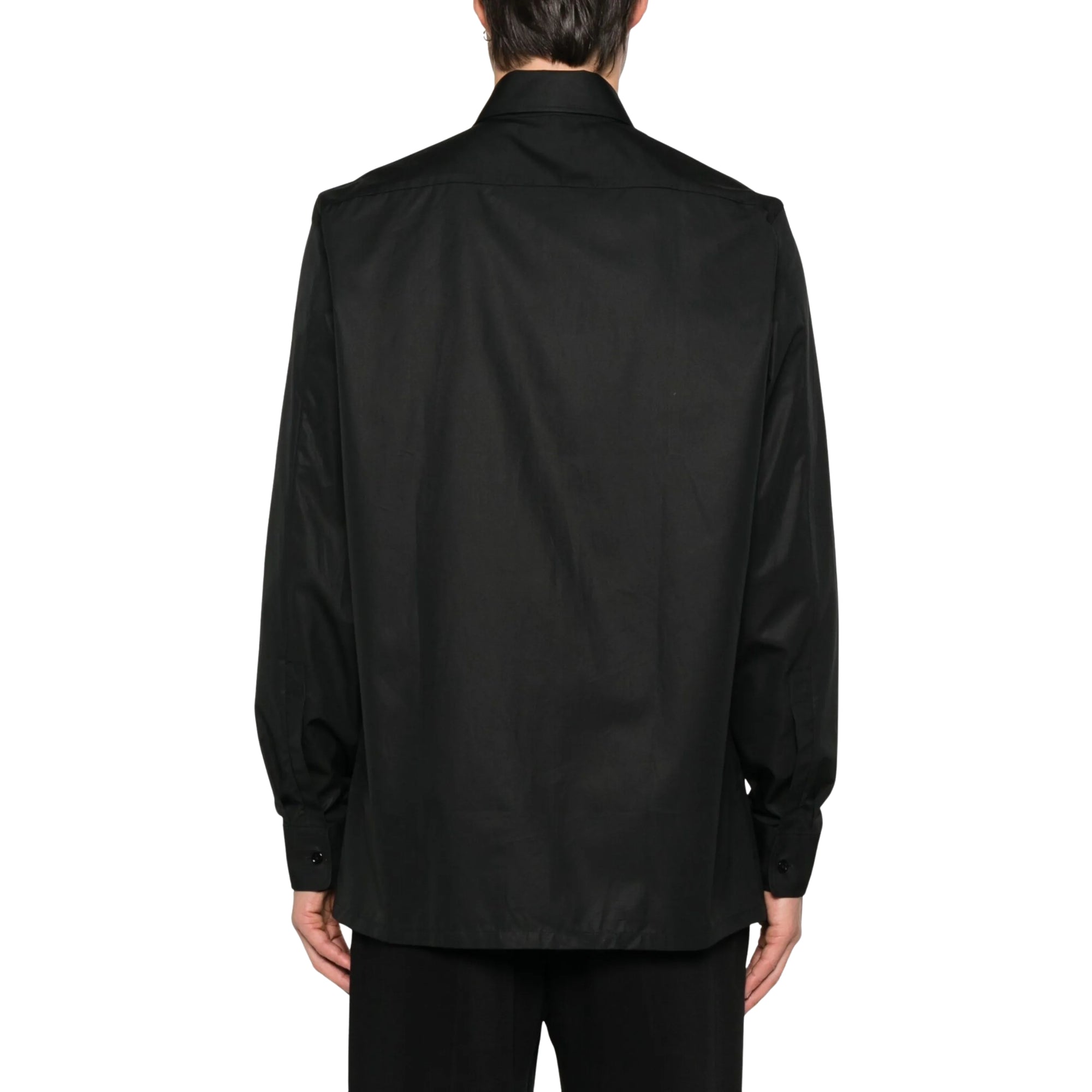 Givenchy Shirt Long Sleeve Logo Black-AL Capone Premium