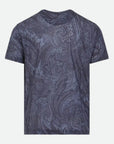 Etro Crew Roma Allover Print Grey