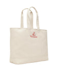 Kenzo Bag Tote Logo Ecru-Red