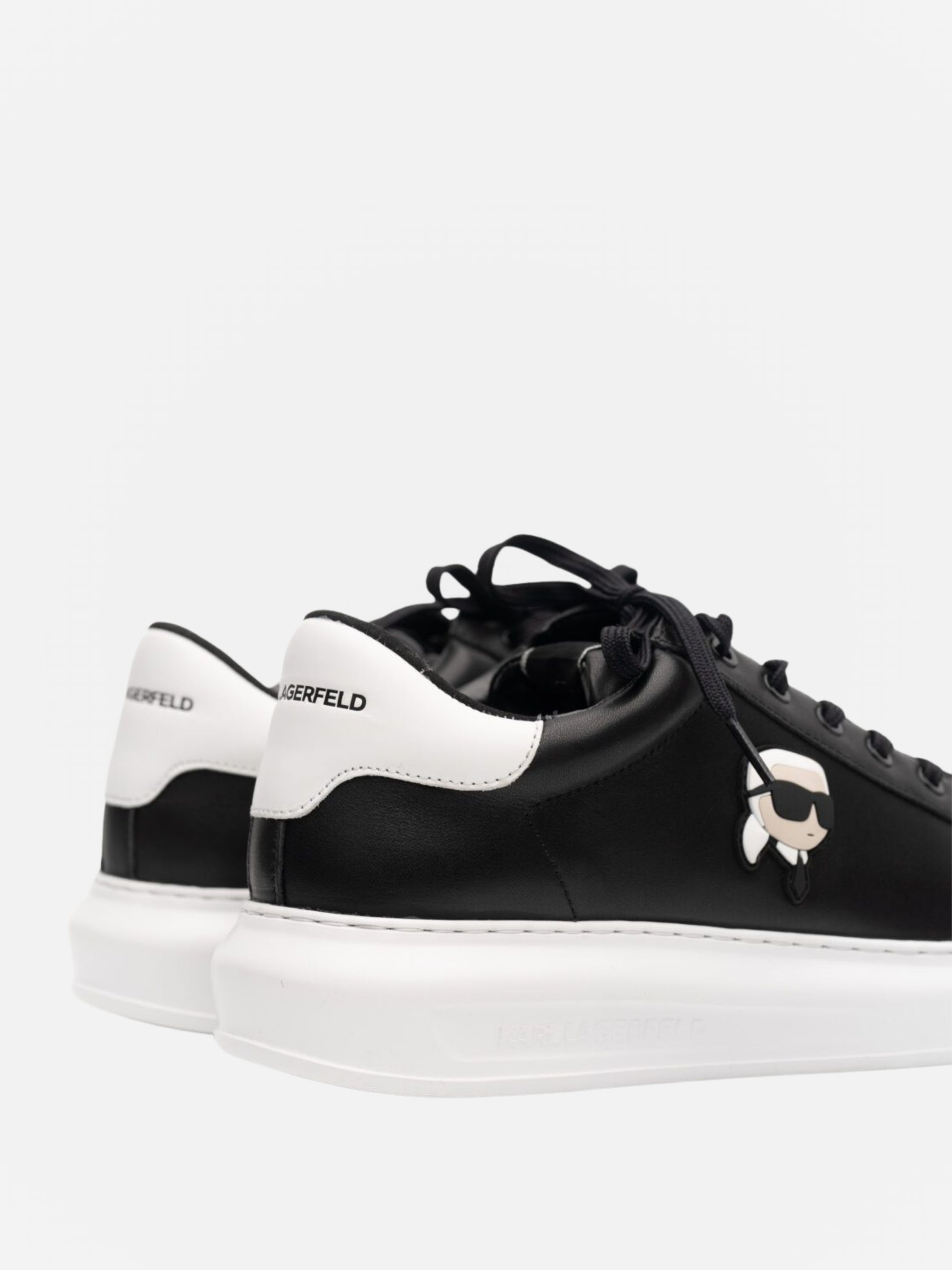 Karl Lagerfeld KL470 Sneaker Kapri Mens Karl NFT Lo Lace Black Leather-AL Capone Premium