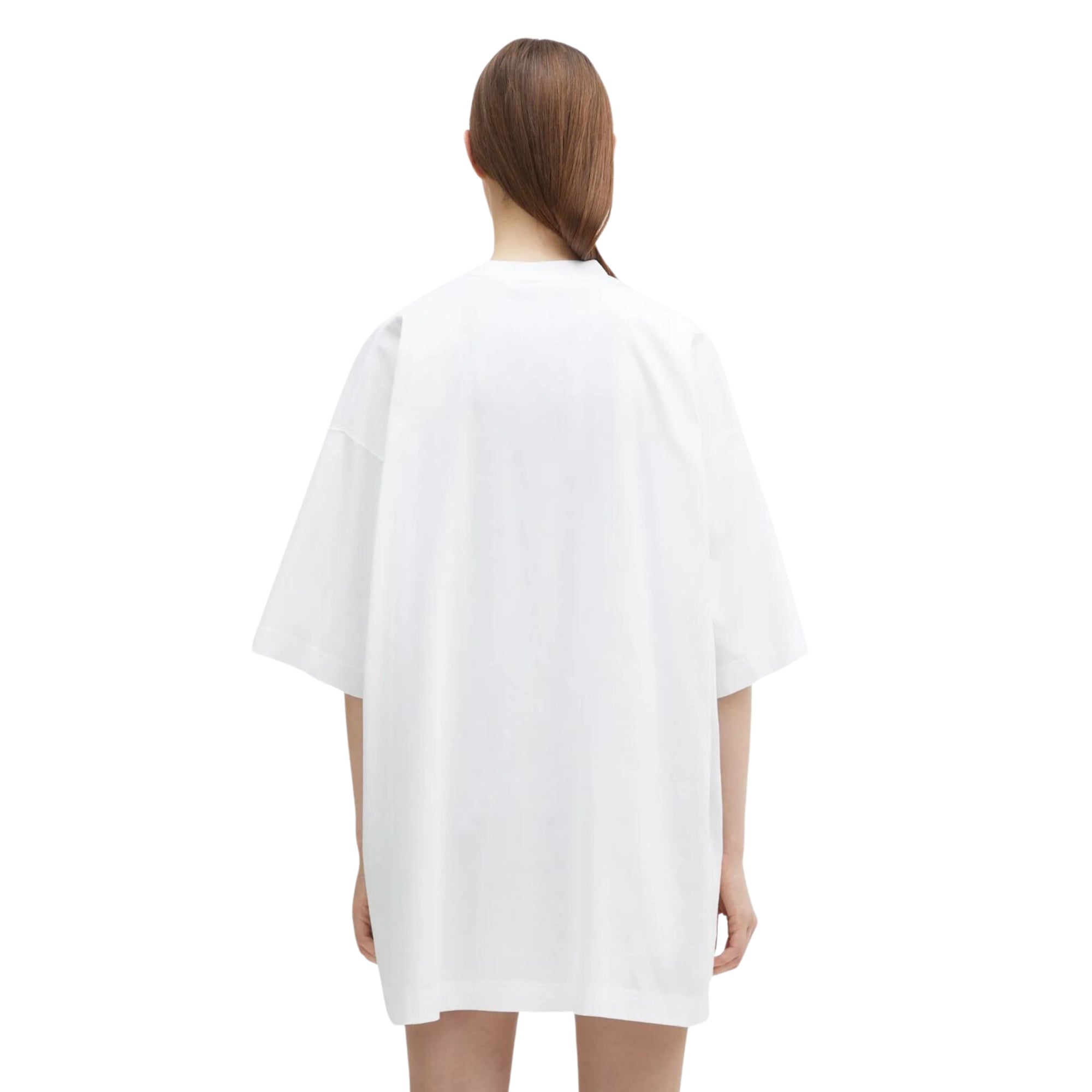 Vetements T-Shirt Embroidered Logo Oversized White-AL Capone Premium