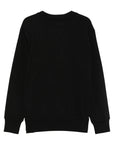Msgm Sweater Shoelace Logo Black-White