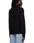 Ami Turtleneck De Coeur Logo Black-AL Capone Premium