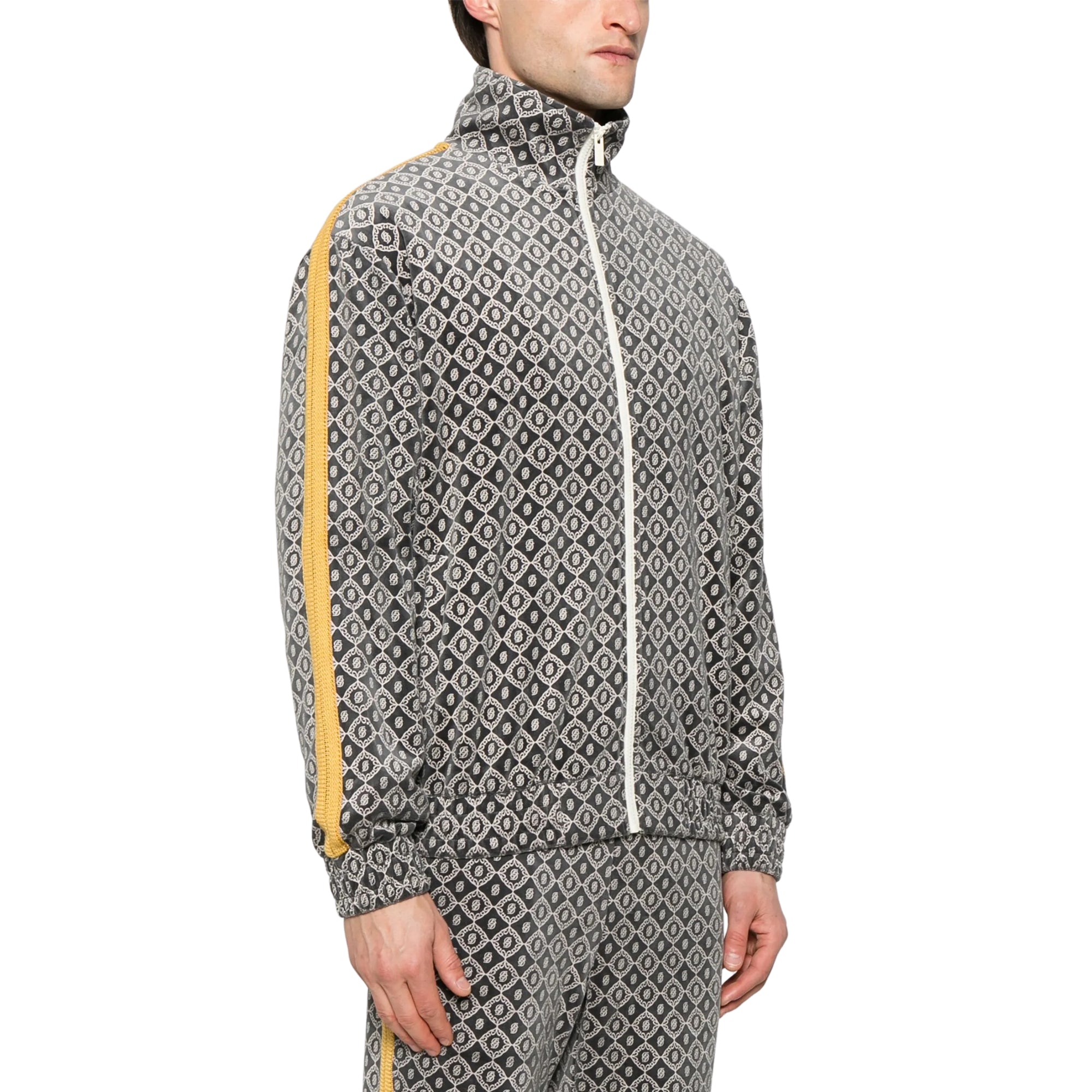 Drole De Monsieur Jacket Monogram Grey-AL Capone Premium