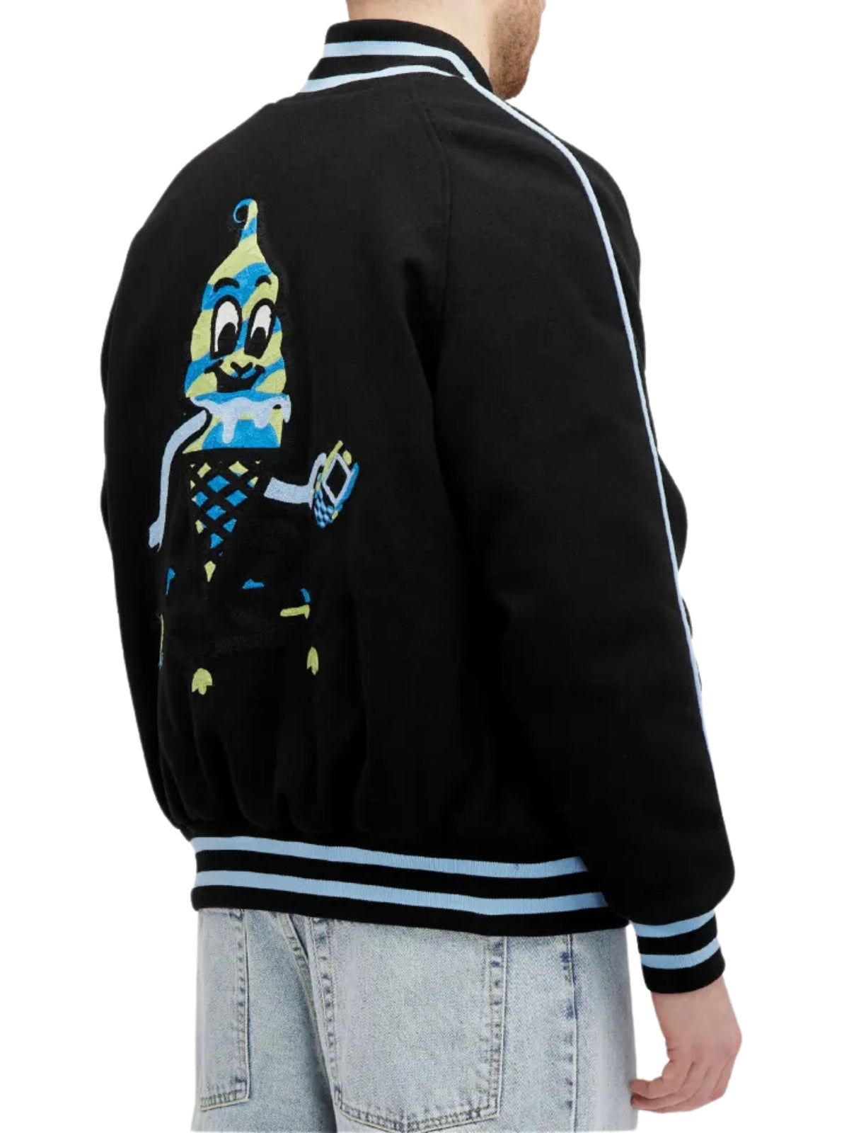 Ice-Cream Jacket Team Eu Skate Cone Varsity Black – AL Capone Premium 