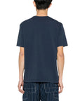 Maison Kitsune T-Shirt Fox Head Patch Ink Blue