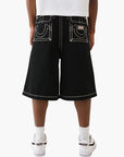 True Religion Shorts Mikey Super T Black Rinse
