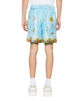 Casablanca Shorts Silk Maison Sur Piloti Blue-AL Capone Premium