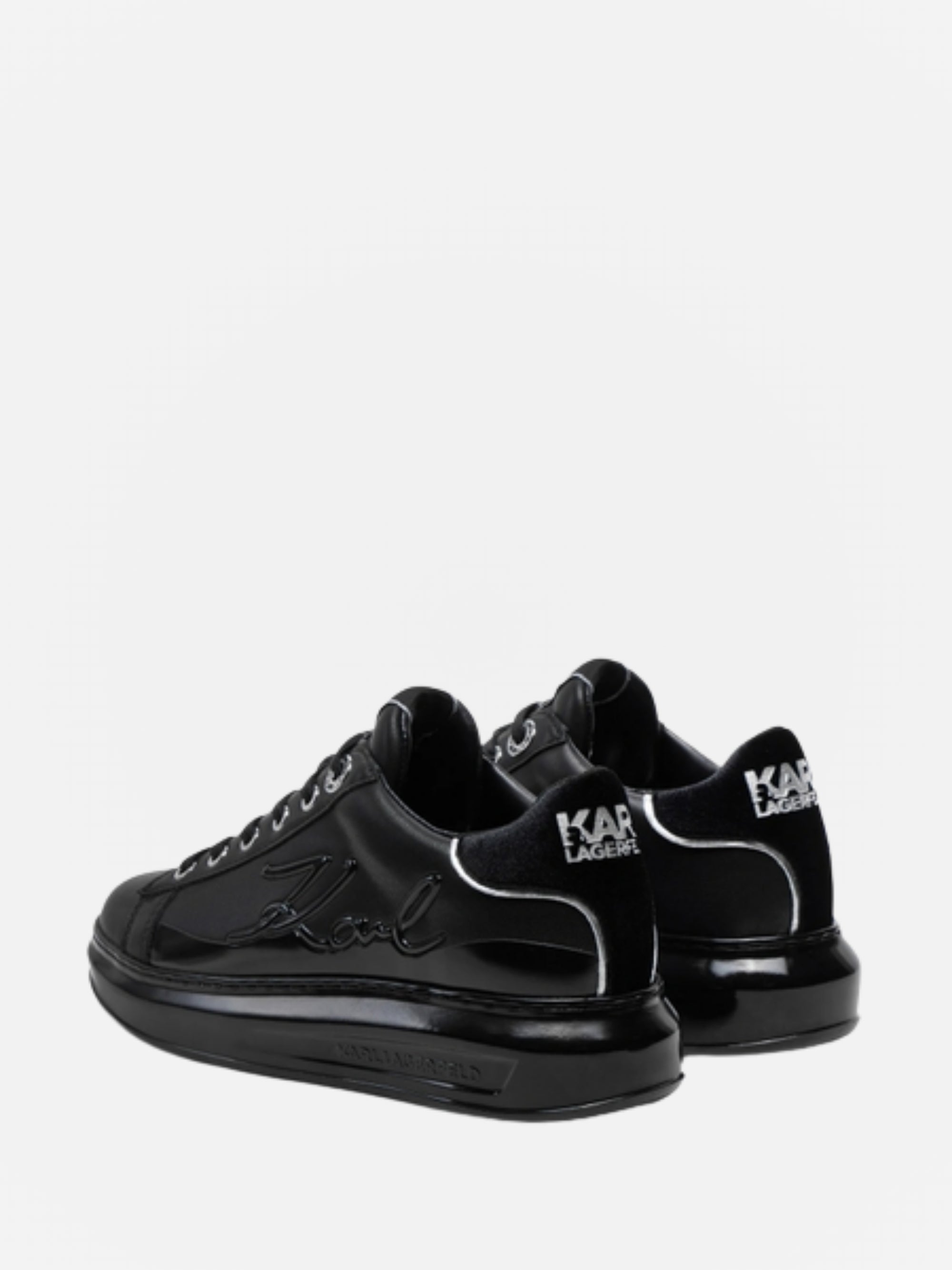 Karl Lagerfeld KLL280 Sneaker Kapri Karl Signia Shine Black Leather/ Mono-AL Capone Premium