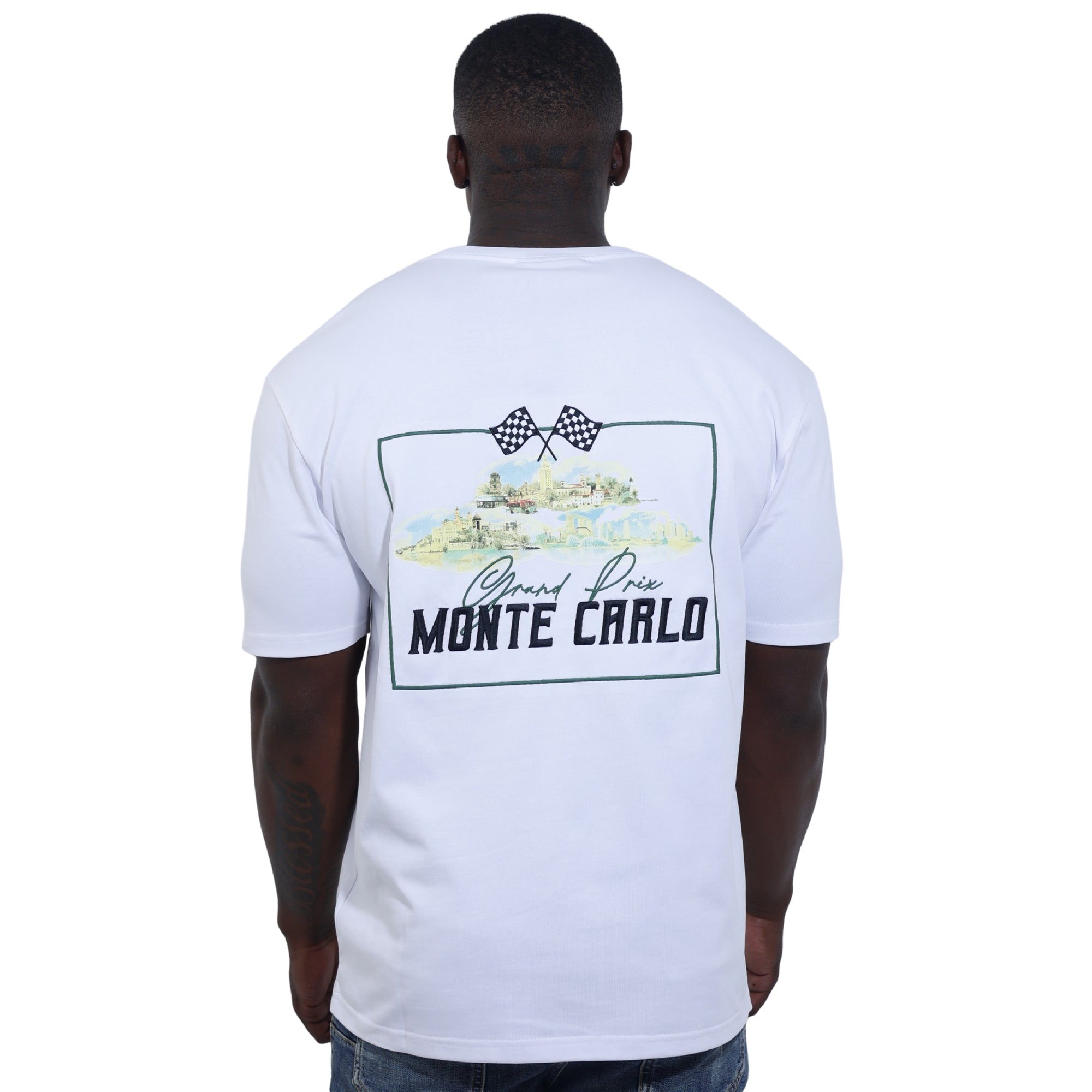 Capone T-Shirt Monaco Grand Prix White-AL Capone Premium