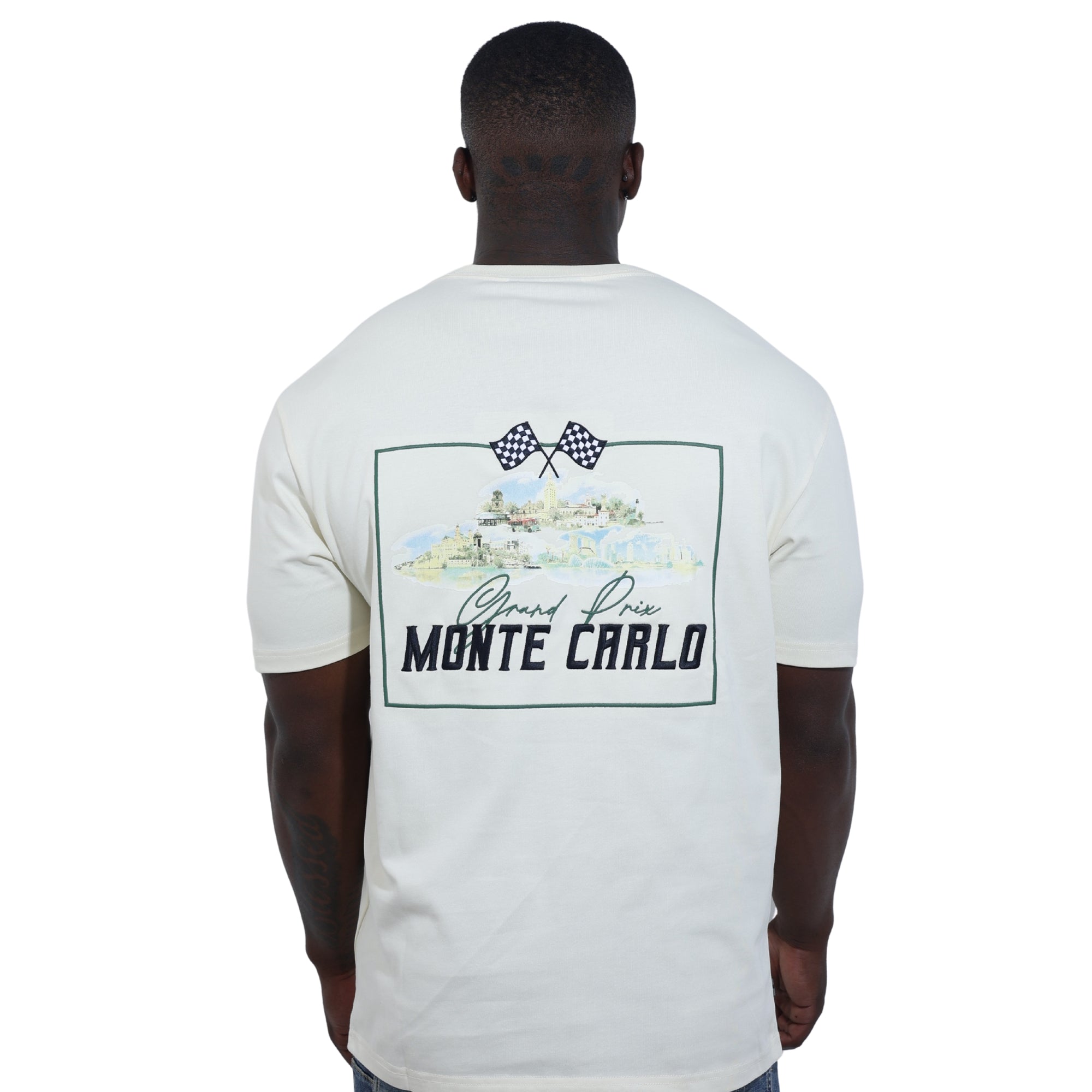 Capone T-Shirt Monaco Grand Prix Beige-AL Capone Premium
