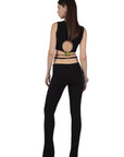Barrow T-Shirt Ladies Crop Logo Black-AL Capone Premium
