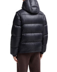 Moncler Jacket Cyclone Puffer Logo Black