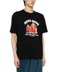 Aape T-Shirt Apes And The Planet Earth Black