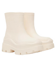 Msgm Boots Ladies Ridged Rubber Sole White