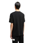 Moncler T-Shirt Rubberized Logo Black-White-AL Capone Premium