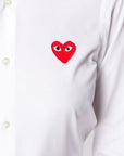 Comme Des Garcons Shirt Heart White-AL Capone Premium