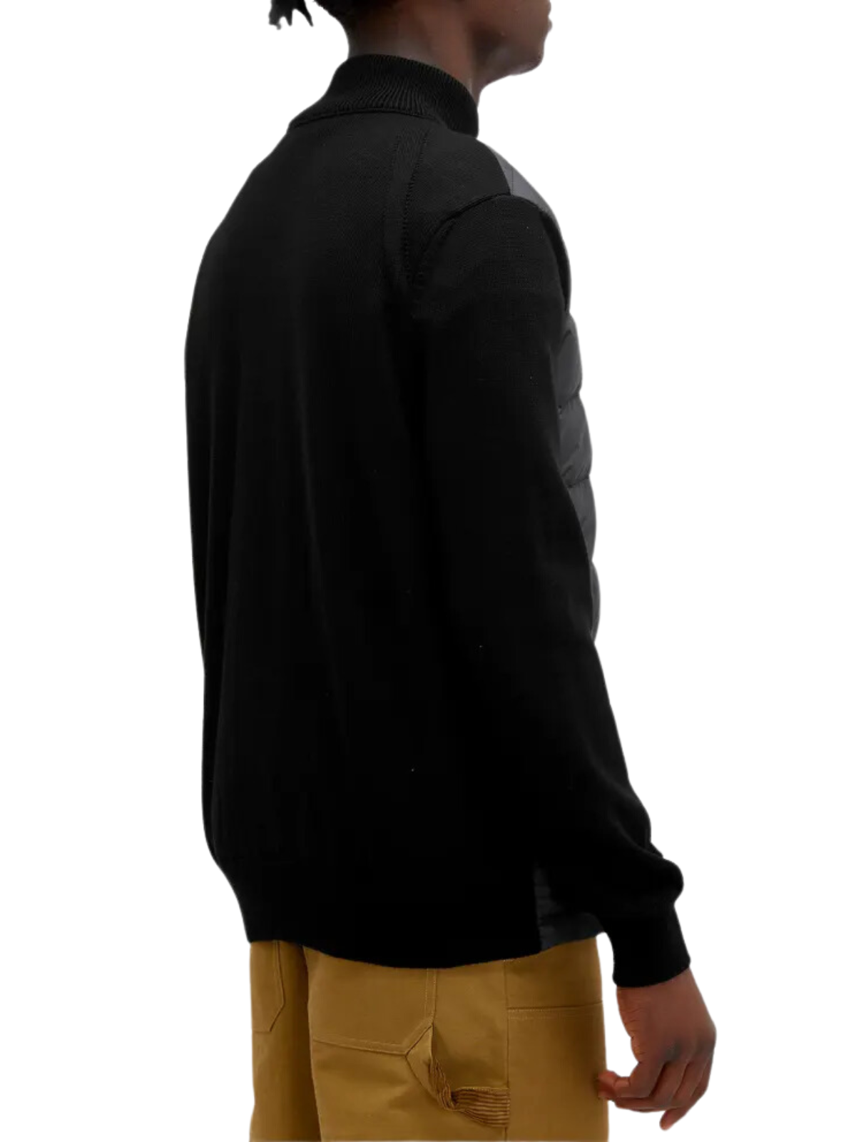 Moncler Cardigan Padded Logo Black-AL Capone Premium
