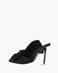 Givenchy Heels Bow Suede 95mm Black
