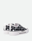 Karl Lagerfeld Sneaker Kll291 Kampus Max Iii Twin Nft Graffiti Lo Black Canvas-White