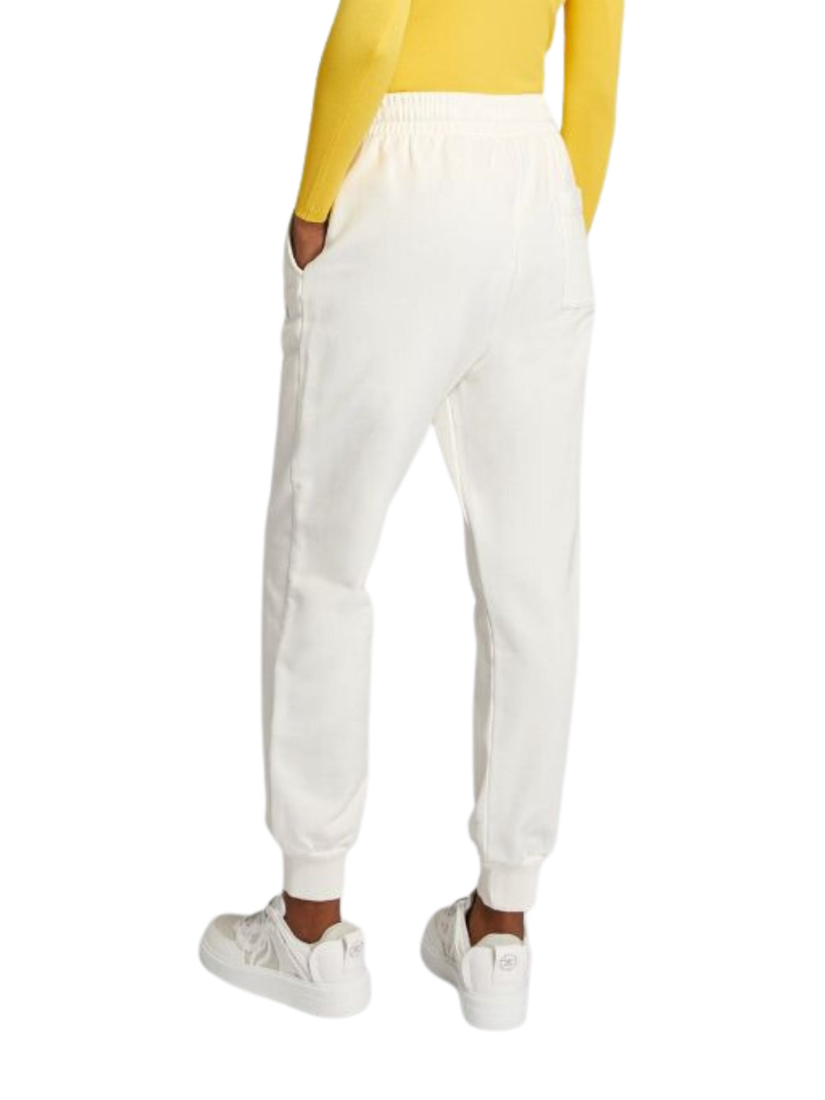 Casablanca Track Pants Embroidered Stacked Logo White-AL Capone Premium