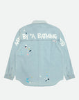 Aape Shirt Logo Long Sleeve Light Blue-AL Capone Premium