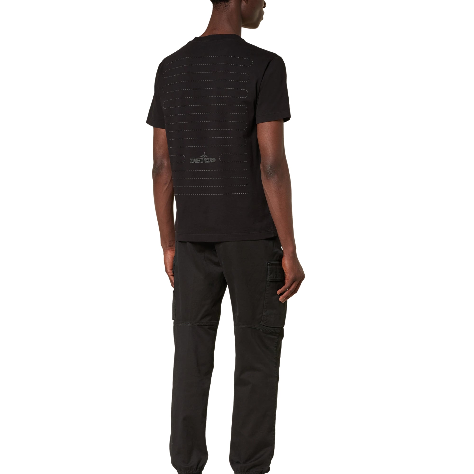 Stone Island T-Shirt Logo Black-AL Capone Premium