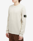 Stone Island Sweater Sleeve Logo White-AL Capone Premium