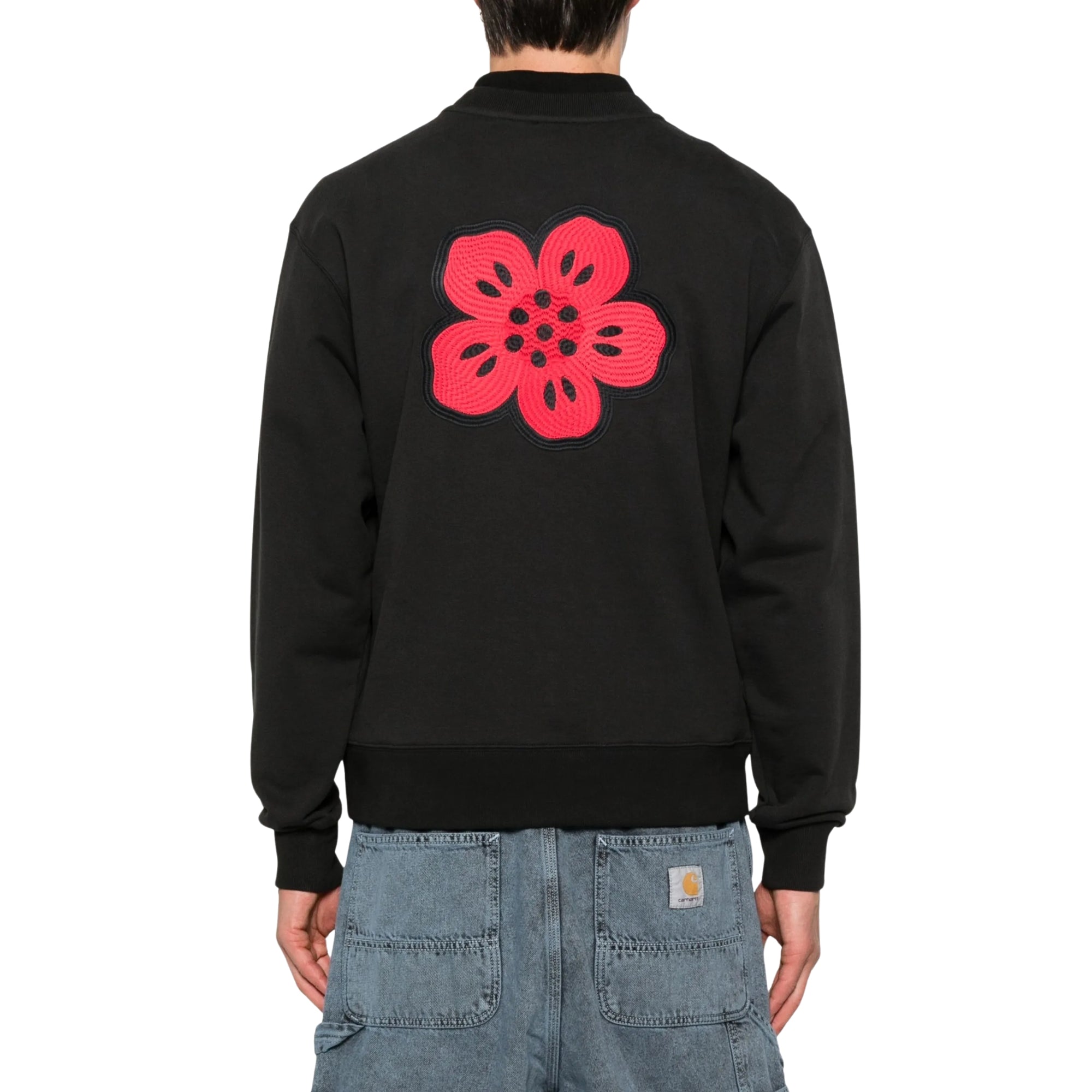 Kenzo Sweater Boke Flower Embroidered Black-AL Capone Premium