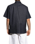 Givenchy Shirt Short Sleeve Logo Dark Blue