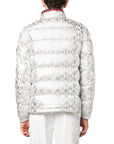 Moncler Jacket Bourne Allover Print White-Silver-AL Capone Premium