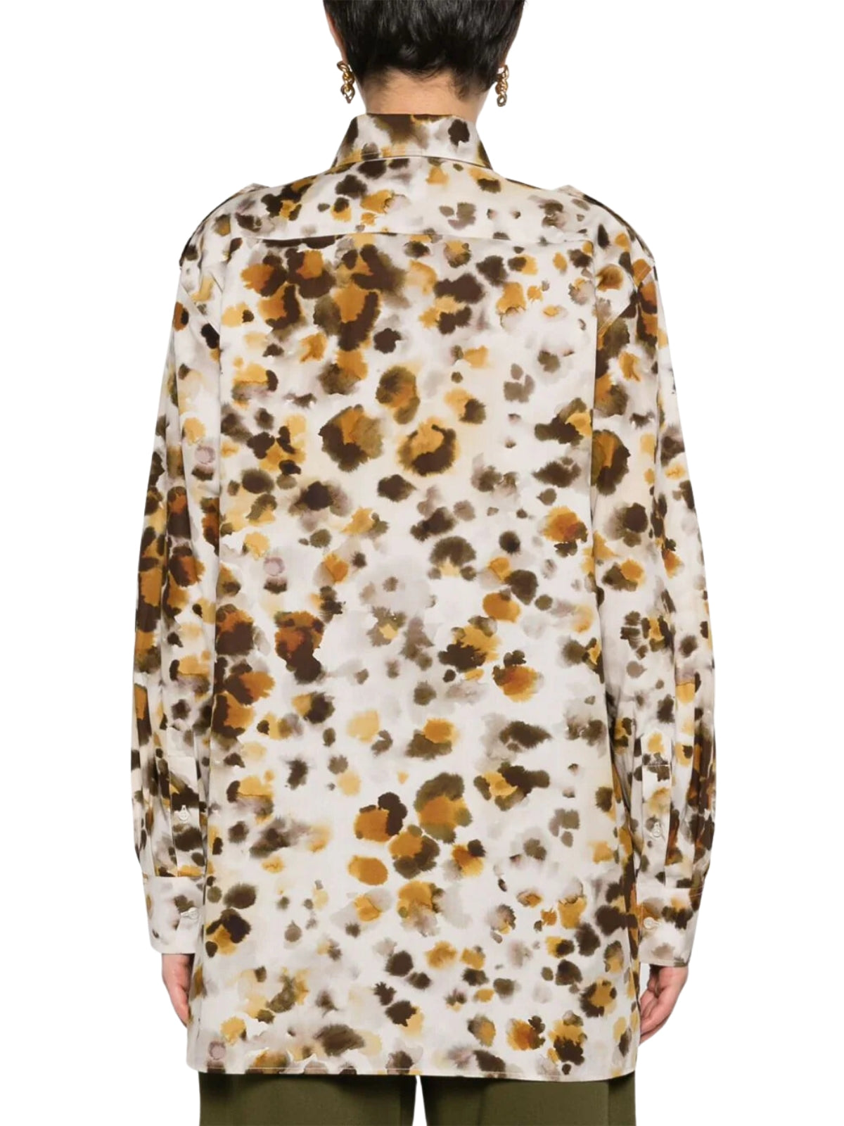 Msgm Shirt Ladies Allover Print Multi-AL Capone Premium
