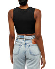 Gcds Crew Crop Top Weird Don't Care Black-AL Capone Premium