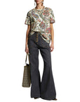 Etro T-Shirt Allover Paisley Print Multi Colour