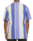 Karl; Kani T-Shirt Small Sign Stripe Lilac-Ivory-Off-White-AL Capone Premium