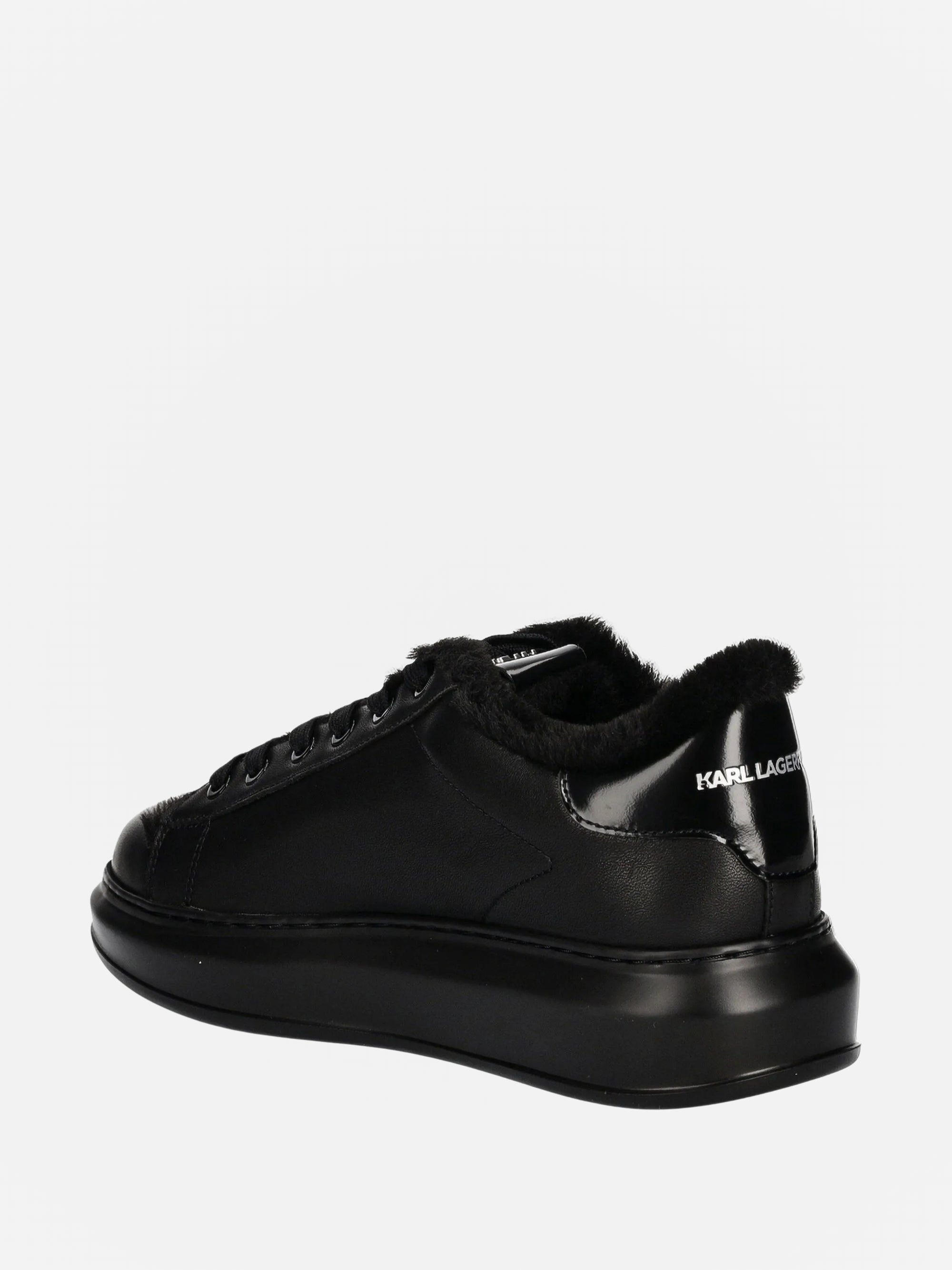 Karl Lagerfeld KL554 Sneaker Kapri Mens Karl NFT Lo Lined Black Leather / Mono-AL Capone Premium