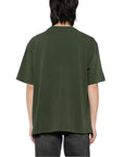 Maison Kitsune T-Shirt Gradient Logo Ranger Green-AL Capone Premium