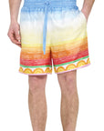 Casablanca Shorts Crayon Tennis Player Multi Colour-AL Capone Premium